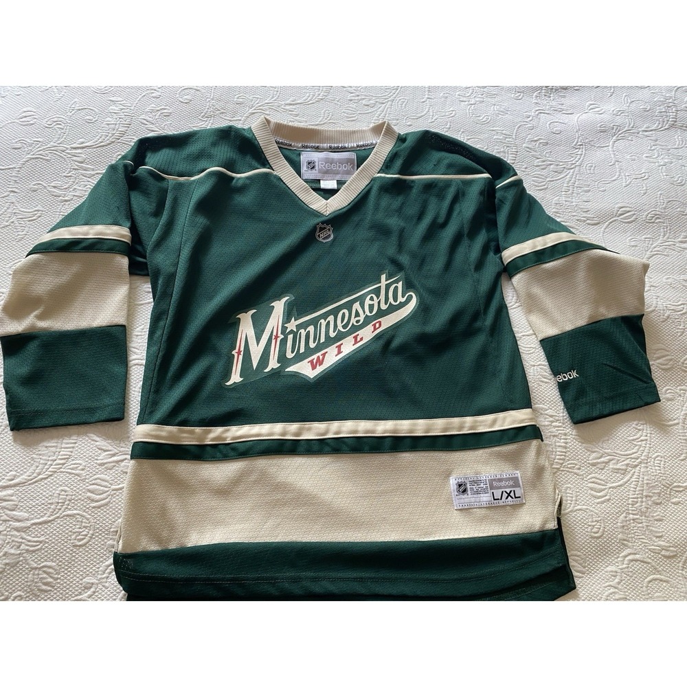 Reebok Minnesota Wild NHL Jersey Youth L/XL Hockey Shirt s2